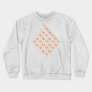 Monarch Butterfly Pattern Crewneck Sweatshirt